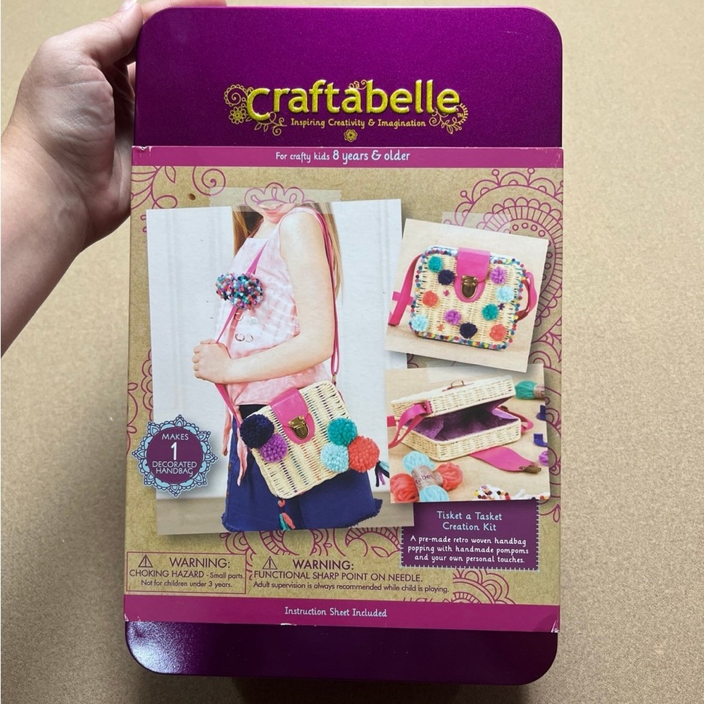 NEW Craftabelle Tisket A Tasket Basket Handbag Creation Kit